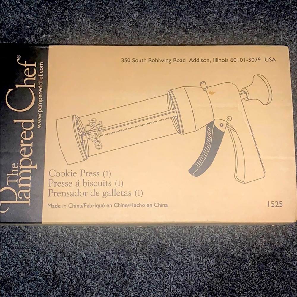The Pampered Chef Cookie Press #1525. NIB